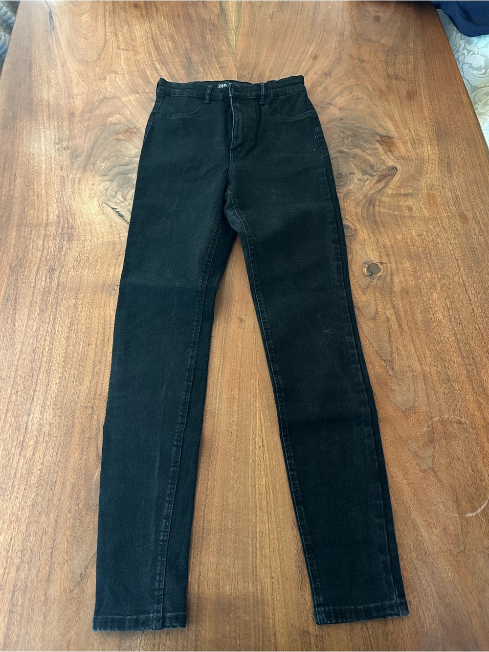 Zara Black High-Rise Skinny Jeans